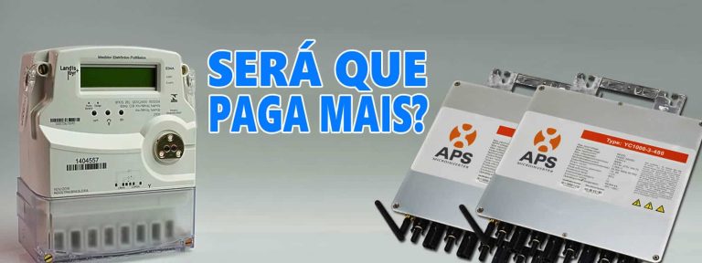 OnGrid MicroInversor e Medidor Digital sem Homologar paga Mais