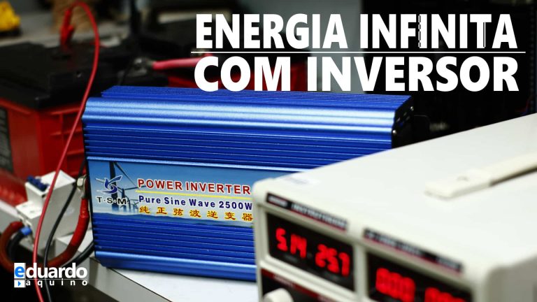 INVERSOR DE TENSÃO + Bateria + Carregador = Energia Infinita