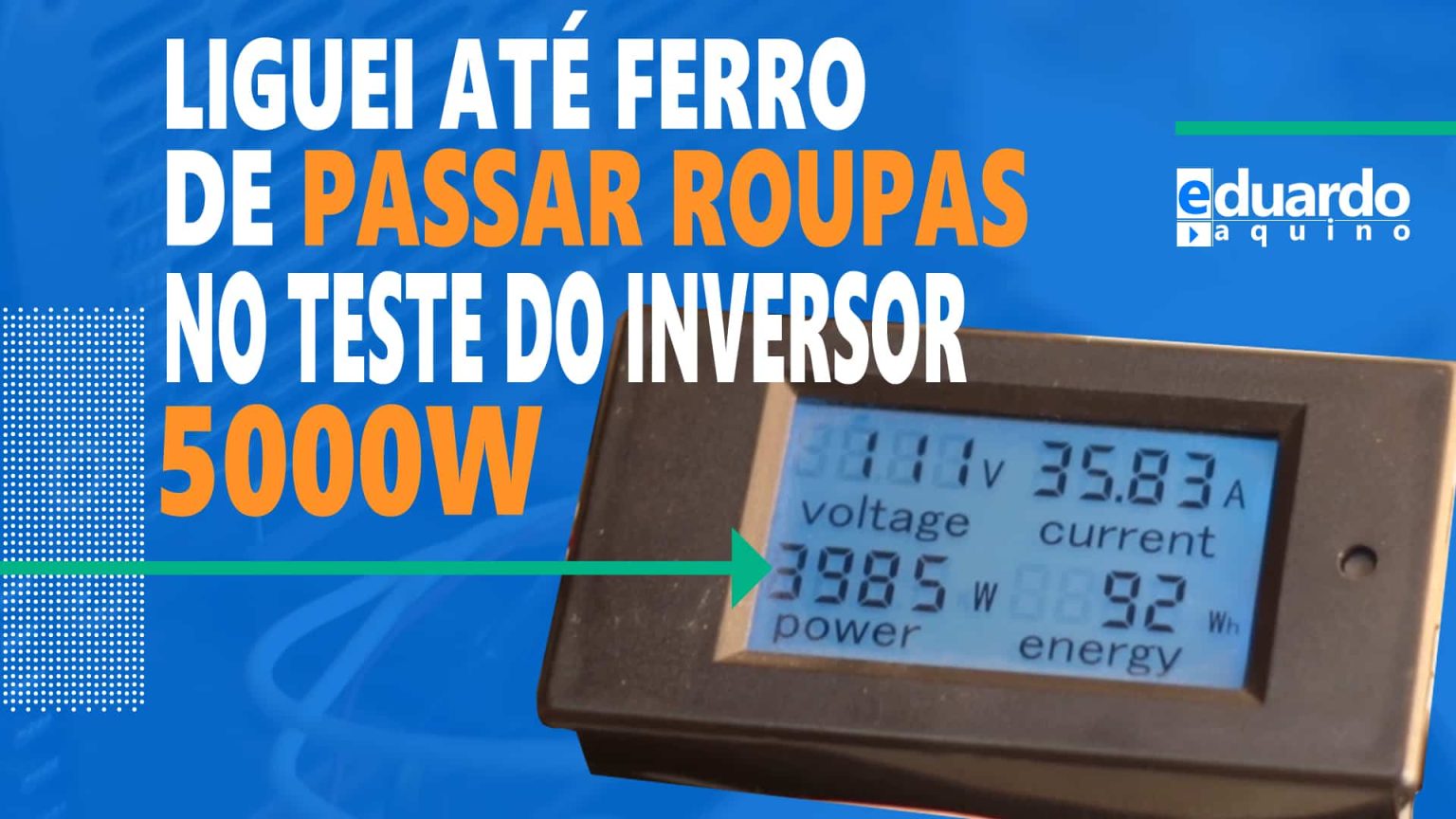 Inversor 5000W Onda Modificada Será que AGUENTOU