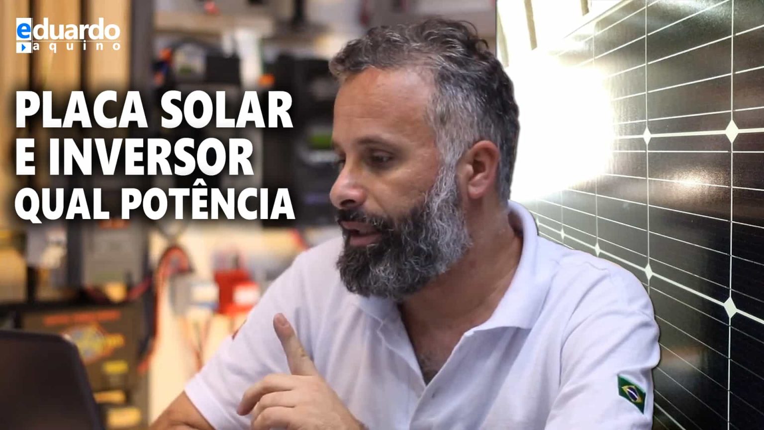 Potência da PLACA SOLAR tem que ser MAIOR que do INVERSOR
