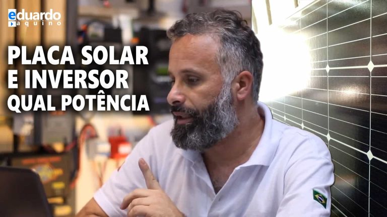 Potência da PLACA SOLAR tem que ser MAIOR que do INVERSOR