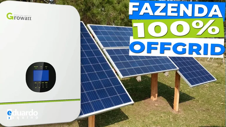 Energia Solar OffGrid 100% do Aluno Patrício do Uruguay