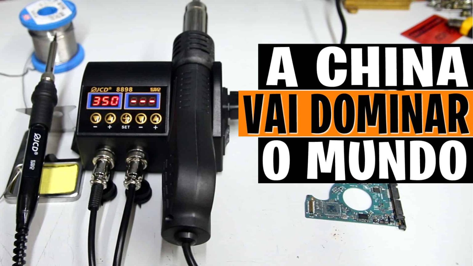 Muito BARATO e PEQUENA esta Estação de Solda Digital da CHINA