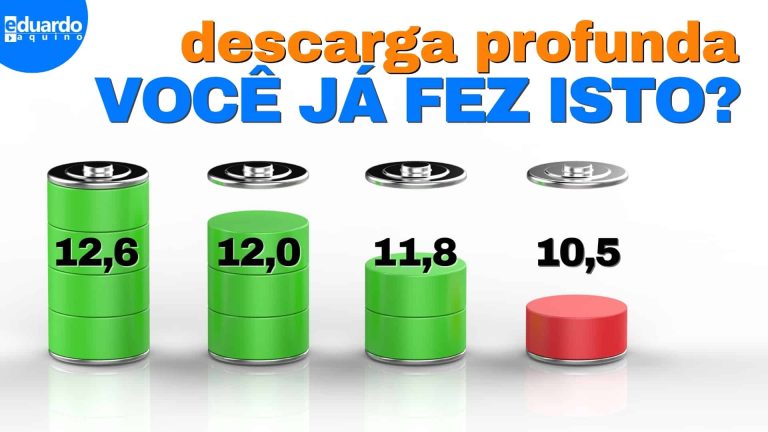 Posso descarregar BATERIA chumbo ácido até o FIM