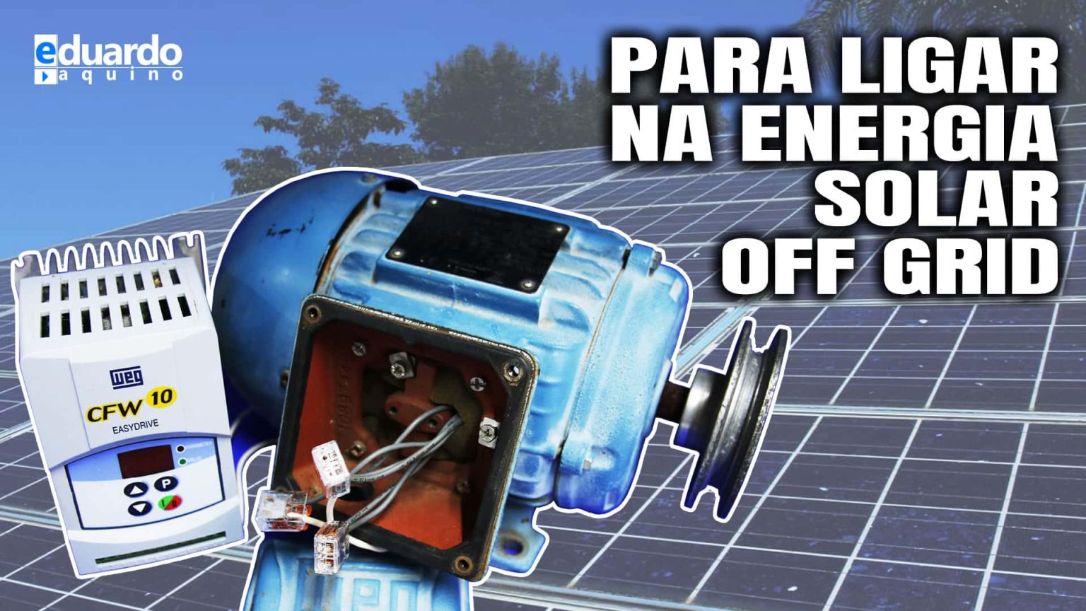 MOTOR Trifásico 1.5 CV para Testes com Inversores de tensão OffGrid