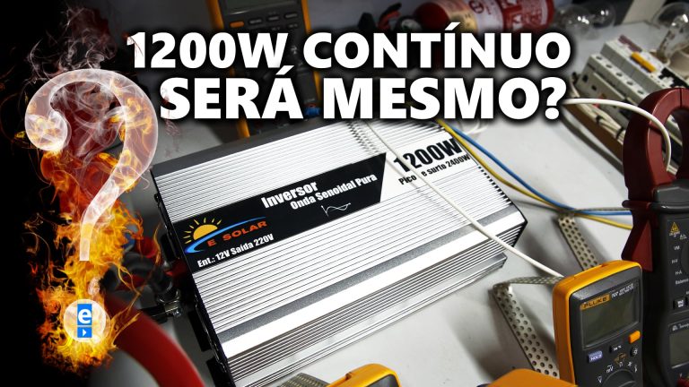 INVERSOR OffGrid 12V 220V Será que AGUENTOU o Teste de Fogo