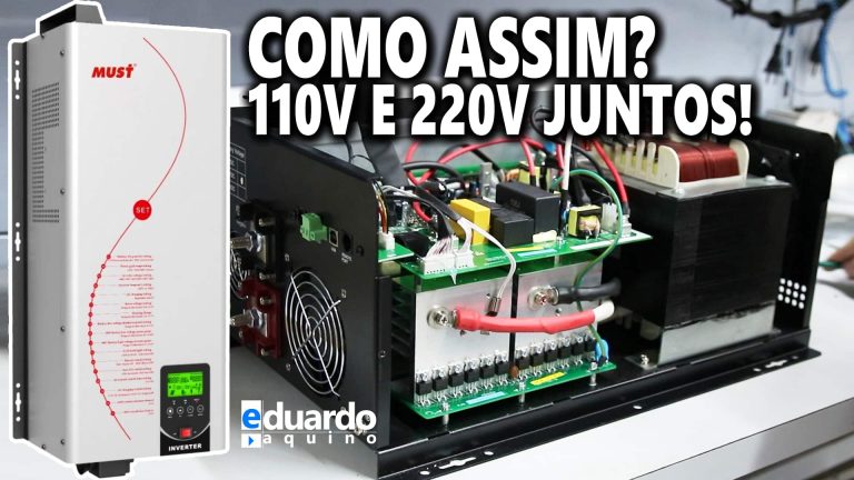 Inversor MUST 3000W Saída 110V e 220V Juntos + 80A MPPT
