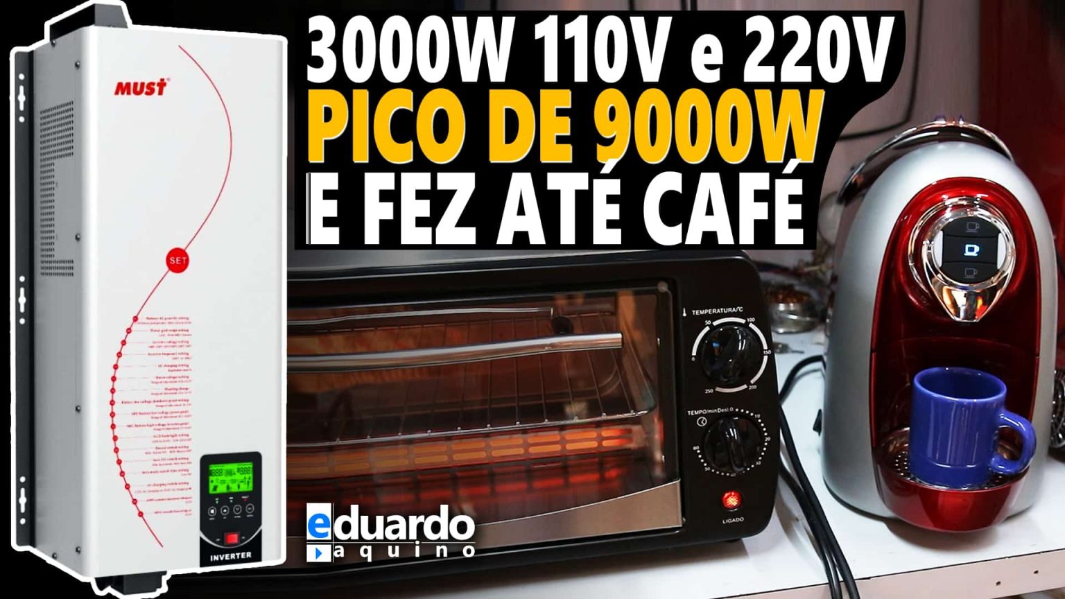 9000W Pico Inversor MUST 3000W 110V e 220V