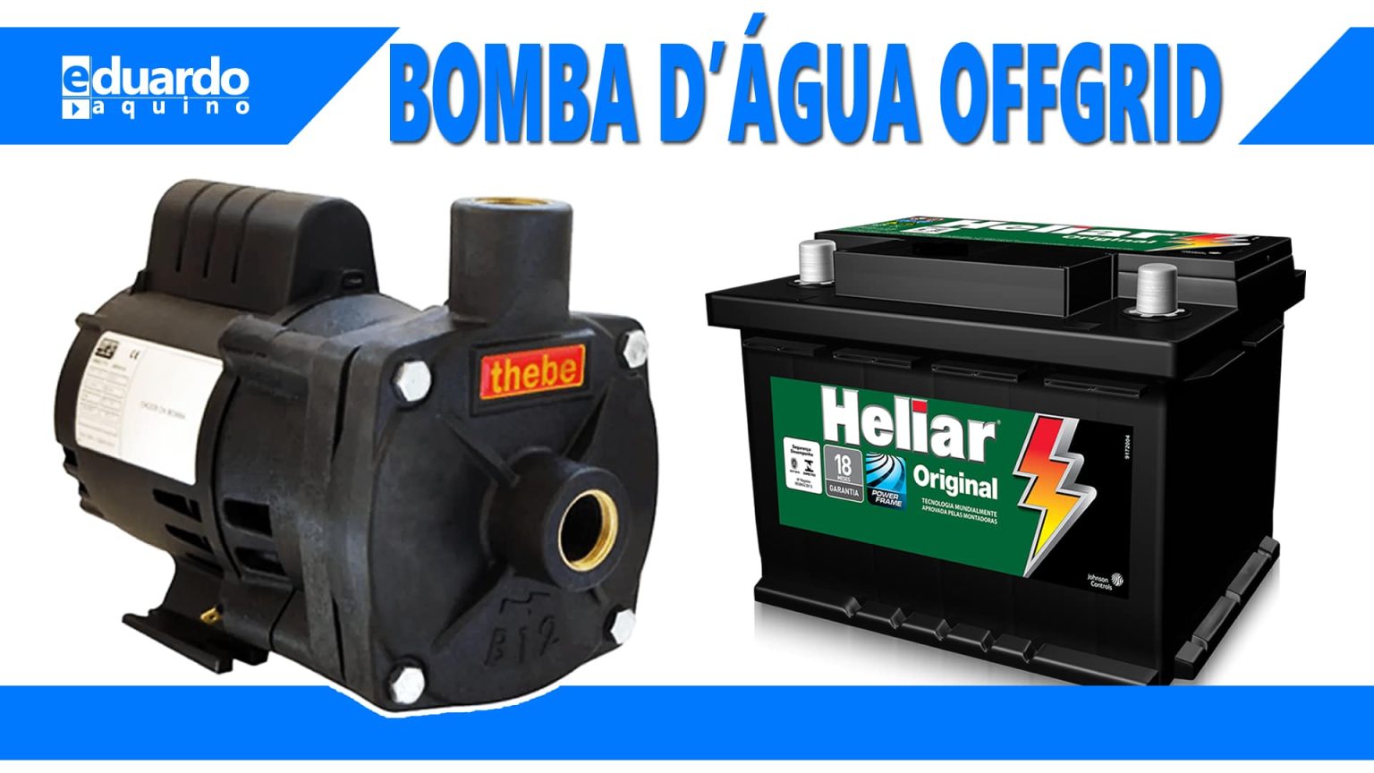 Ligando BOMBA D'AGUA no INVERSOR 1200W 12V e Bateria de Carro Pequena