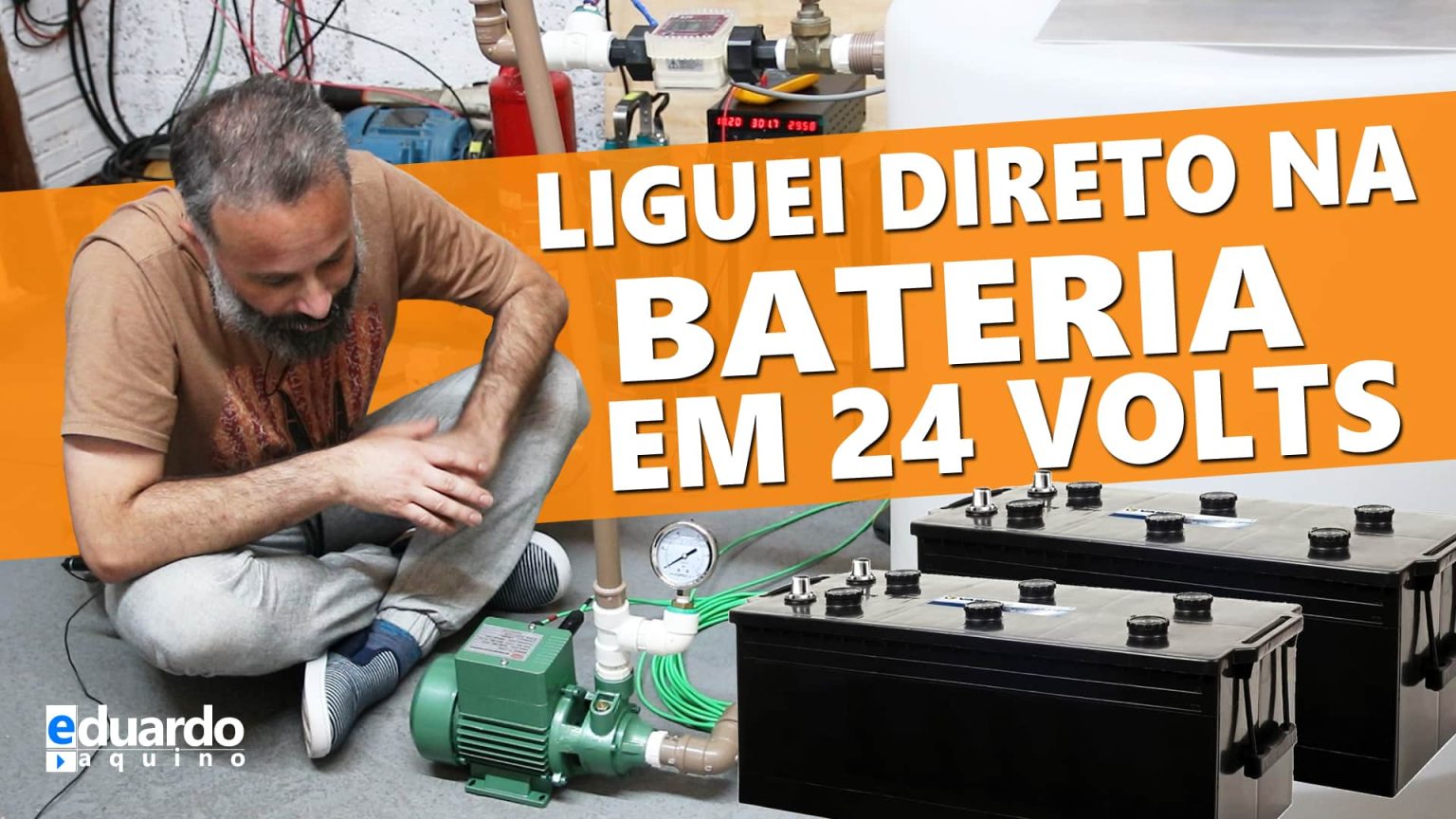 BOMBA Solar Na BATERIA de Caminhão e MPPT no Meu OffGrid