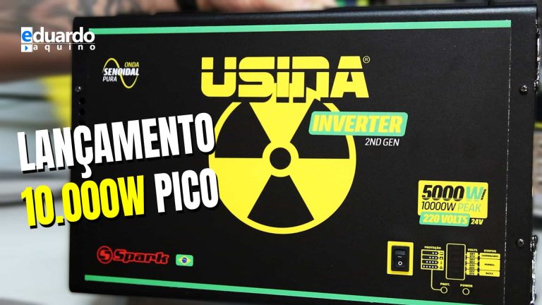 INVERSOR USINA 5000W 100% Nacional para Sistema Fotovoltaico OFF GRID