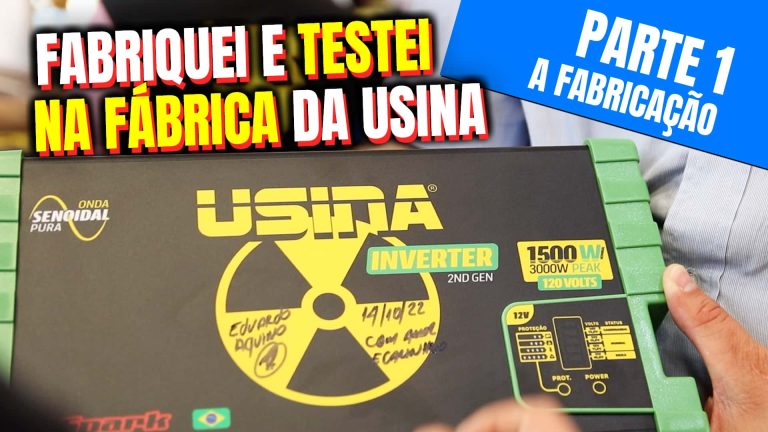 Ajudei Montar INVERSOR Usina do Zero, Testei e vou Sortear - Parte 1