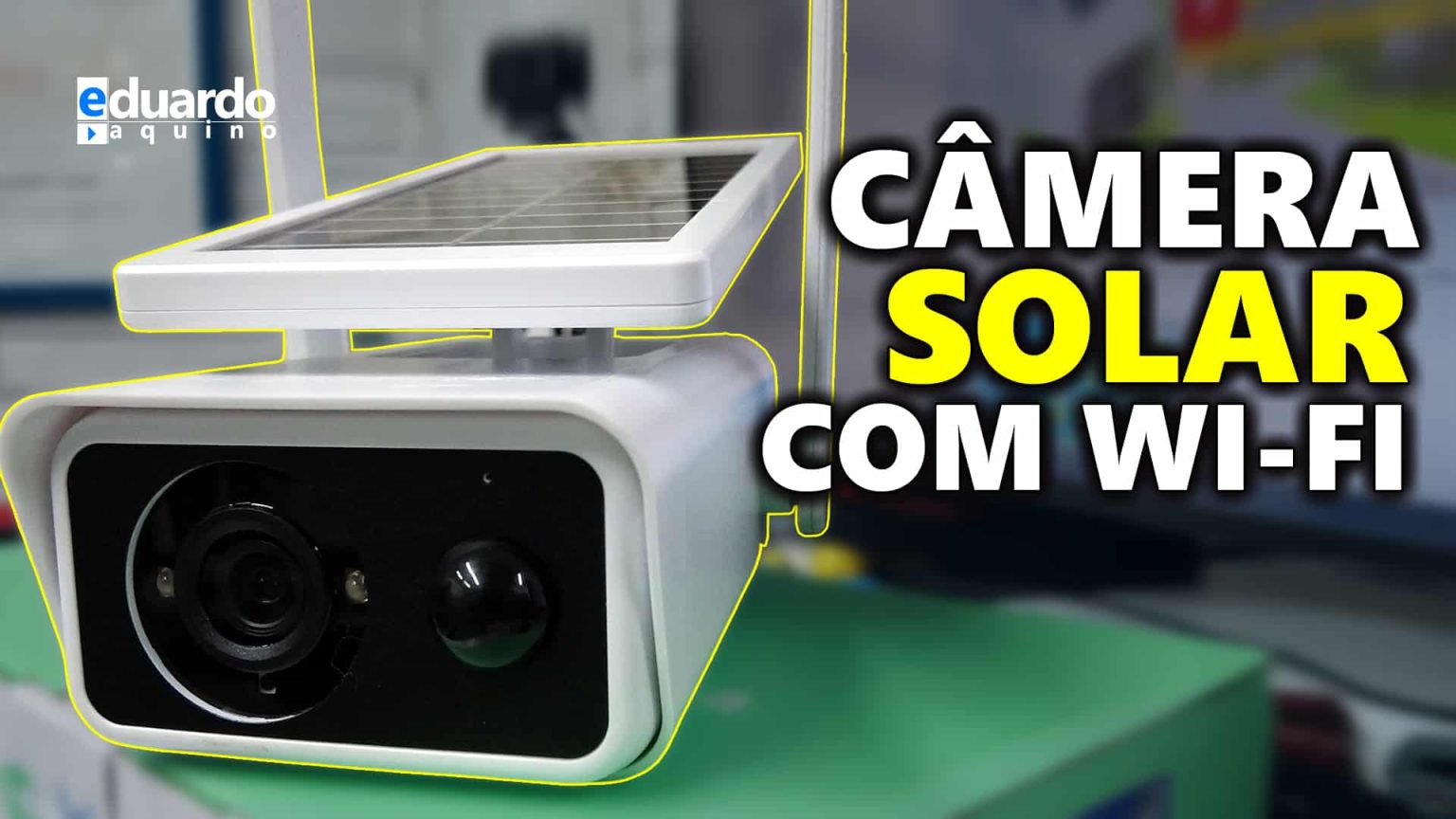 Câmera IP SOLAR FULL HD com BATERÍA de LÍTIO e Acesso Remoto