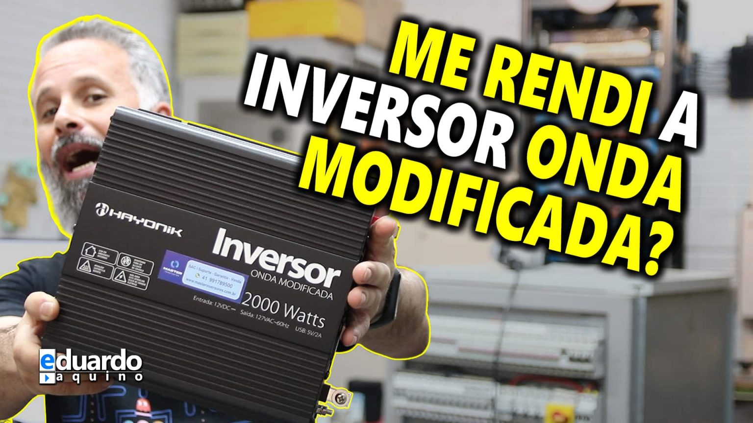 INVERSOR ONDA MODIFICADA 2000W Hayonik no Teste de FOGO