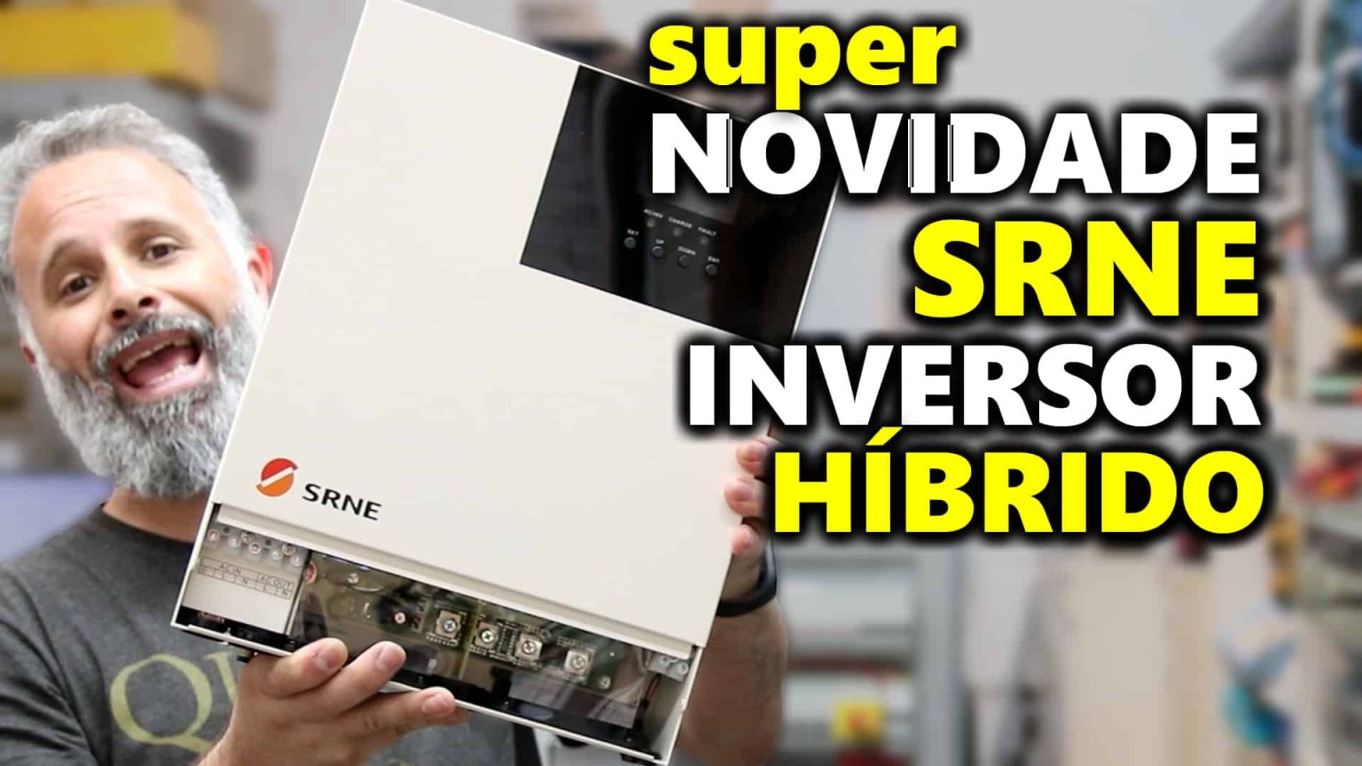 Inversor Híbrido SRNE HF2430S60-100 Aceita Lítio LifePO4