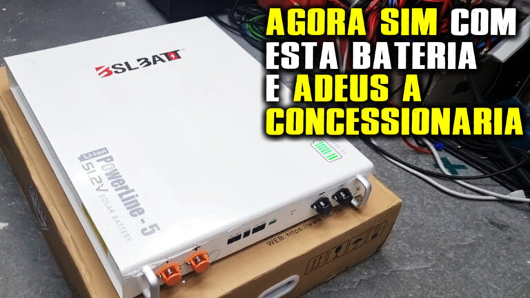 NOVA BATERIA LifePO4 BSLBATT 100Ah 8000 Ciclos e 100% Profundidade de Descarga 48V