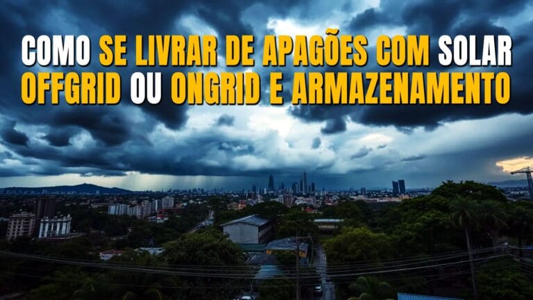 Como se Livrar de Apagão com Energia Solar OffGrid e OnGrid com Armazenamento - Eduardo Aquino