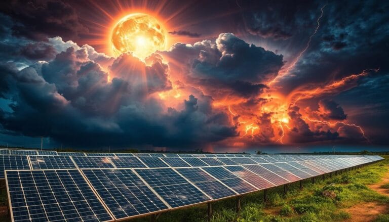 Tempestade Solar Danifica Placas Fotovoltaicas