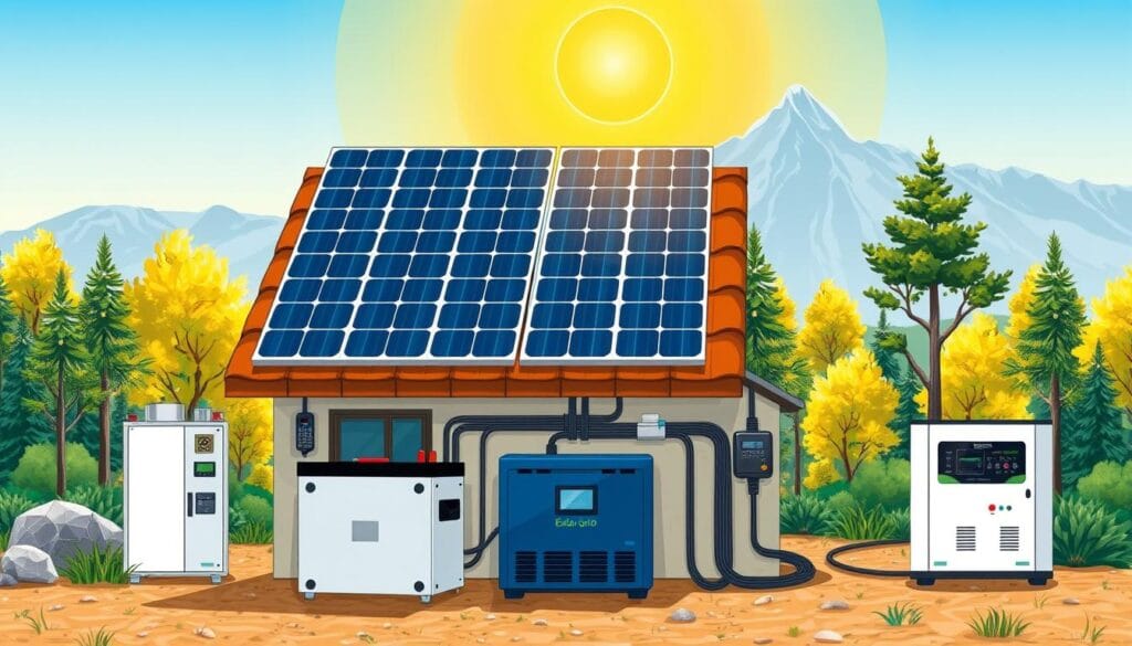 como montar energia solar off-grid